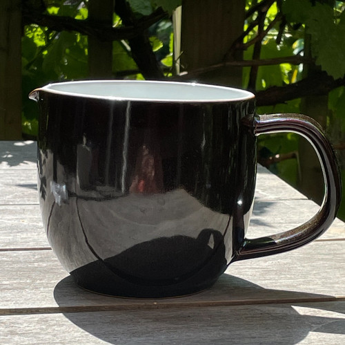 Large dark brown - ceramic, milk