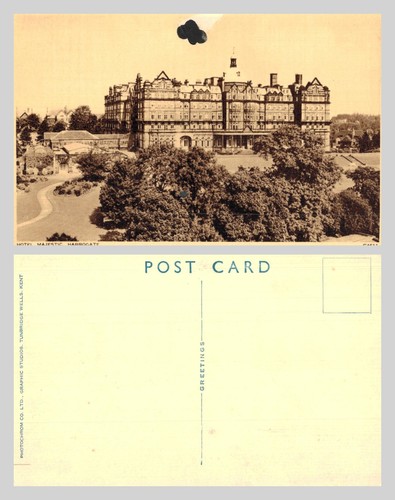 Vintage postcard hotel - vintage,