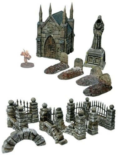 Cemetery set 28mm - cemetery,