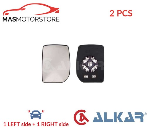 Rear view mirror glass - rear, pair