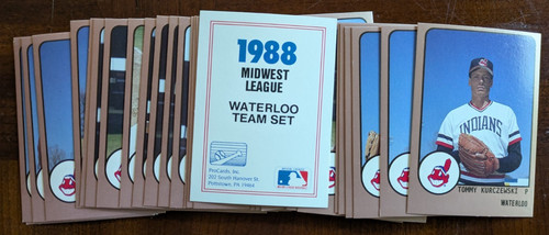 1988 procards waterloo indians - procards,