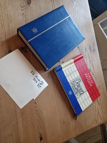 Stamp albums with stamps thick - stamp,