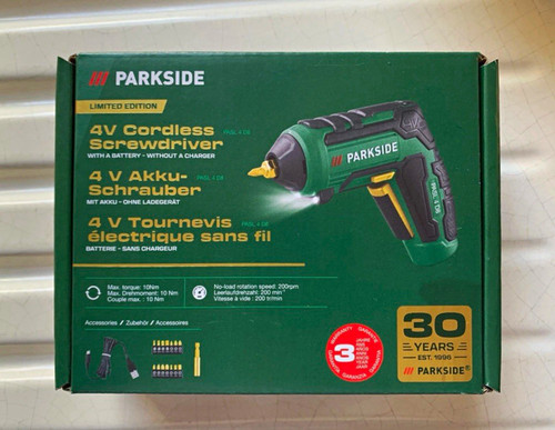 Parkside pasl 4v cordless - pasl, 4