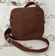 Ladies Handy Kipling Chocolate Brown Small Crossbody Bag Shoulder Handbag QVC