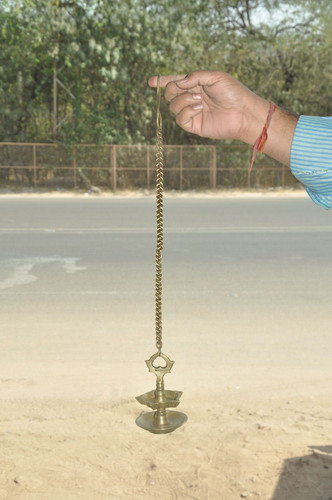 Vintage brass round shape - brass,