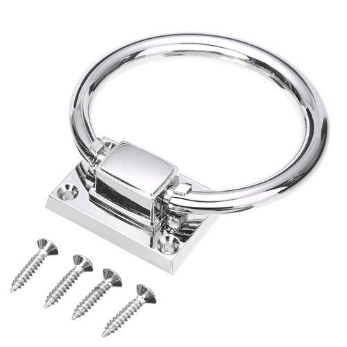 Shiny silver drop - silver, ring