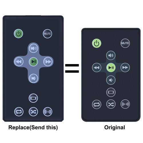 New replacement remote - new,
