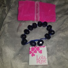LOLA ROSE BRACELET BLUE SANDSTONE STUNNING  FACETED STONES, EX UNWORN.