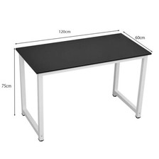 120cm Study Desk Wooden Workstation Table for Laptop PC Home Office Use