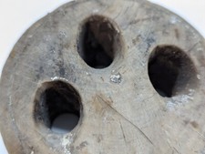 Vintage Antique Ships Deadeye Block Pully Boat Nautical Wooden Wood Maritime Sea