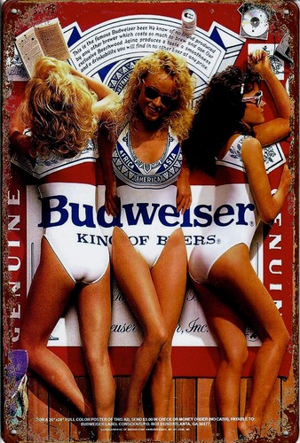 Metal sign budweiser 20x30cm - budweiser,