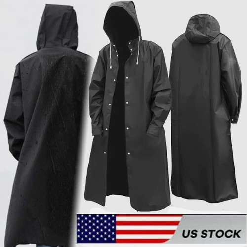 Men black waterproof long - men,