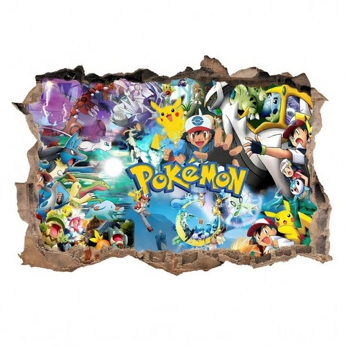 Pokemon hole wall - 3d,