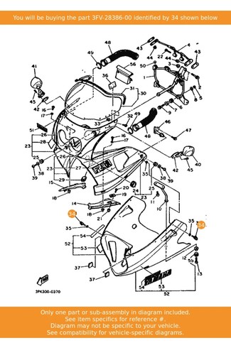 Yamaha head 3fv 28386 oem - yamaha, head,