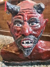 Life Size Plaster BUST . One Off. Very Heavy .  A Demon El Diablo