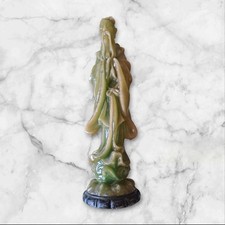 Large Carved Vintage Candle