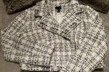 NEW LOOK Women's Tweed Biker