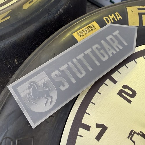 Stuttgart porsche themed slate - stuttgart,