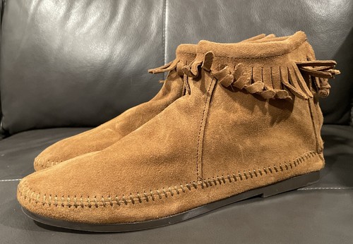 Minnetonka brown suede - minnetonka,