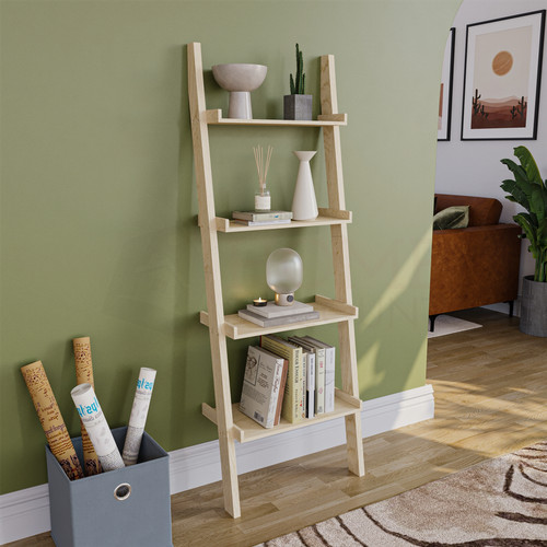York ladder shelf bookcase - shelf,