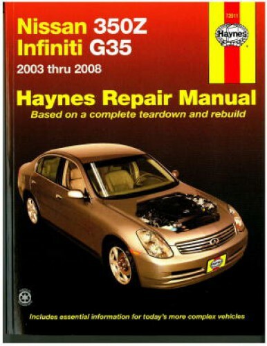 Haynes nissan 350z infiniti - nissan,
