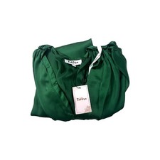 NEW TAHLIRA Pink Red Satin Dress Women's Party Cocktail Elastic Waist Blue Green