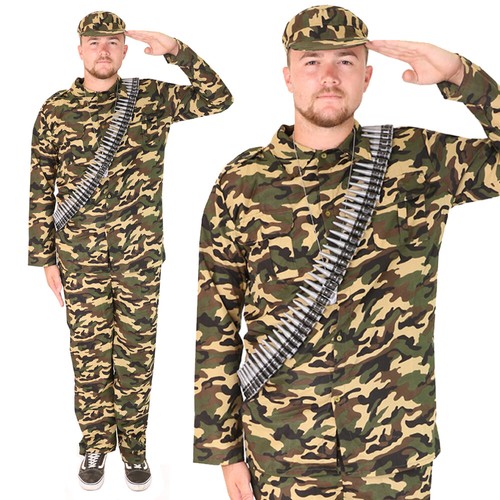 Army man costume - man, camouflage