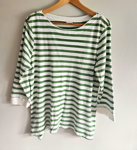 Damart women green white - damart, green/white