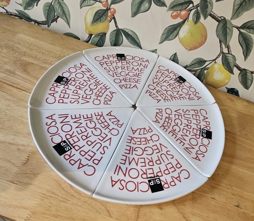 Picky foods pizza plates - s&p,