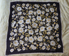 YSL Silk Scarf - floral print