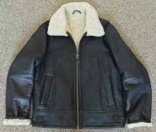 SUPER SHEARLING AVIATOR B-3 FLYING SHEEPSKIN JACKET - 40 - LAKELAND FINE LEATHER