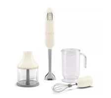 SMEG HBF03CRUK Hand Blender Cream 700W Stainless Steel Accessories Included