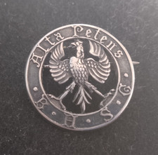 Silver School Badge Bedford High School for Girls vintage hallmarked