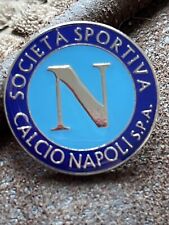 NAPOLI Italian Football Club Crest Enamel Pin Badge Butterfly Clasp Emblem