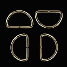 D Rings 30mm Steel Metal Buckles Non-Welded for Webbing Straps Collars & Belts