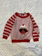 Gorgeous Pink Robin Christmas Jumper 6-9 months TU