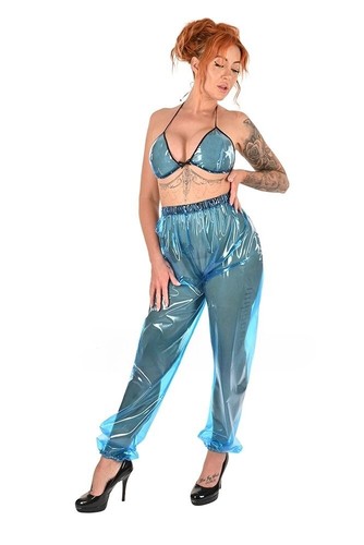Pvc jogging rain pants - pvc,
