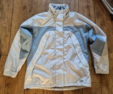 Icepeak Womens Softshell Padded Jacket Size 40. Pale Blue & Grey