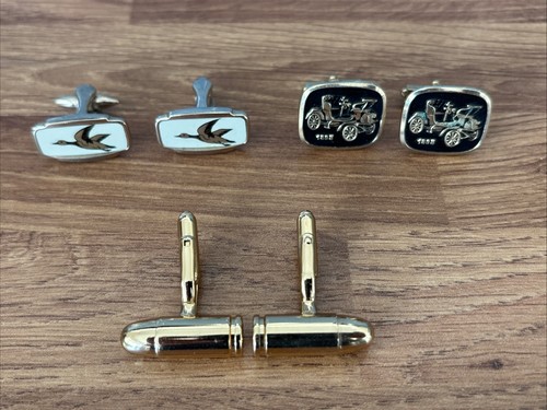 Vintage mens cufflink bundle - vintage,