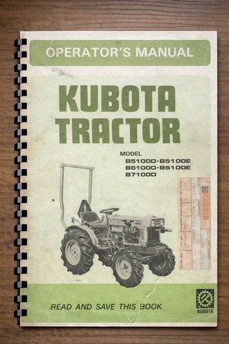 Kubota tractor b5100d - kubota,