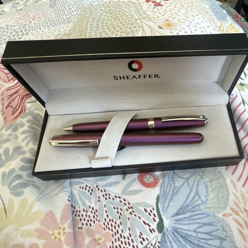 Sheaffer purple metal - purple, set