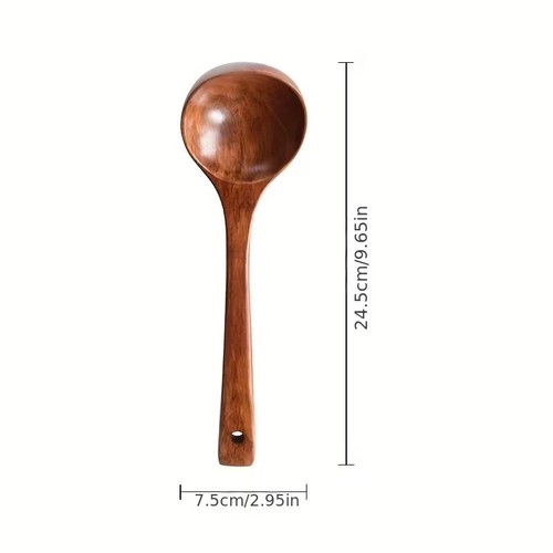 1pc wooden soup - soup, ladle