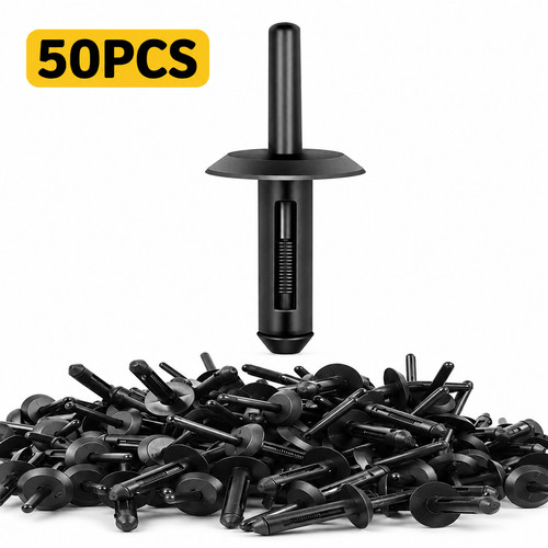 50x 6mm plastic pop rivets - 50x,