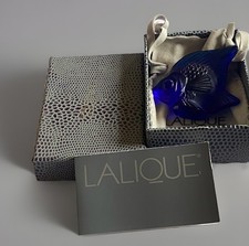 Lalique dark blue - lalique, fish