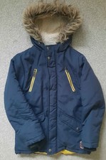 Boys Navy Winter Coat, Age 7-8