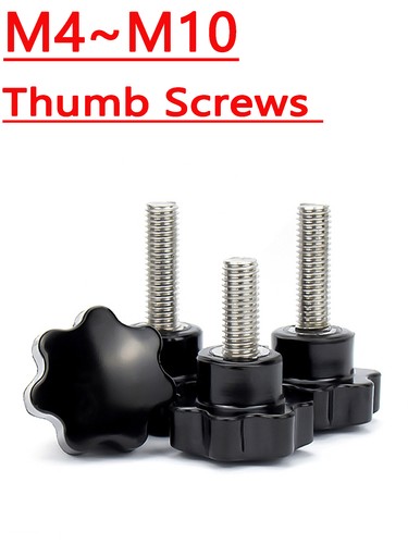 Thumb screws star bakelite - screws,