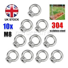 Ring Nut M8 304 Stainless