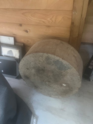 Large ventage round butcher - ventage,