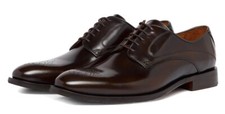 Oliver Sweeney Povoa Brown  Polished Leather Derby Shoes Size 8.5 RRP£299