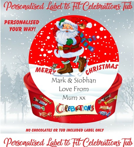 Personalised chocolate label - chocolate,
